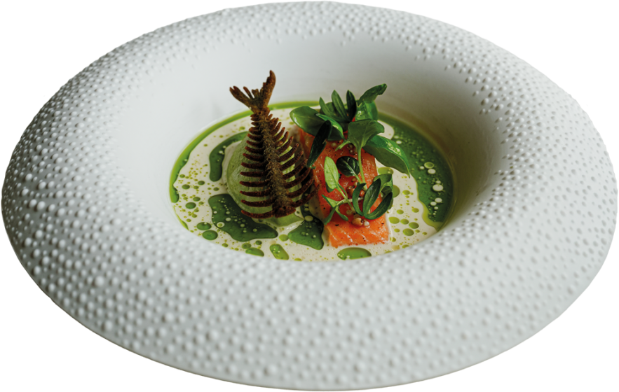 Culinair-Erfgoed-Banket-Limburg_Niels-Geven_Licht-gerookte-zalmforel